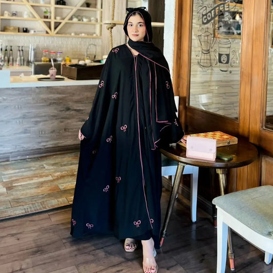 Trending Bow Abaya with Stoller