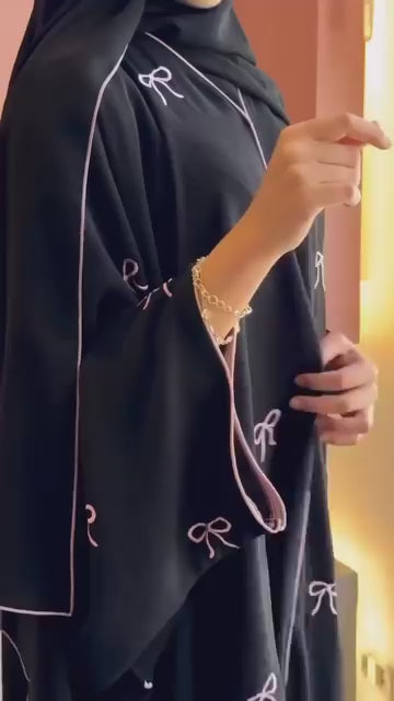 Trending Bow Abaya with Stoller